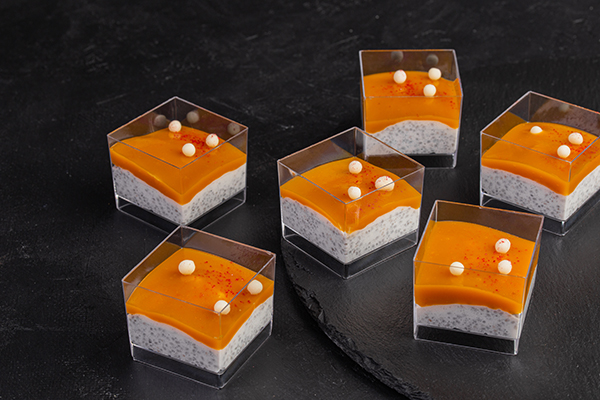 Панна кота на кокосовом молоке с семенами Чиа