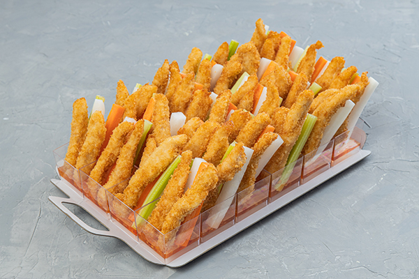 Сет Стрипсы куриные со стиком салата