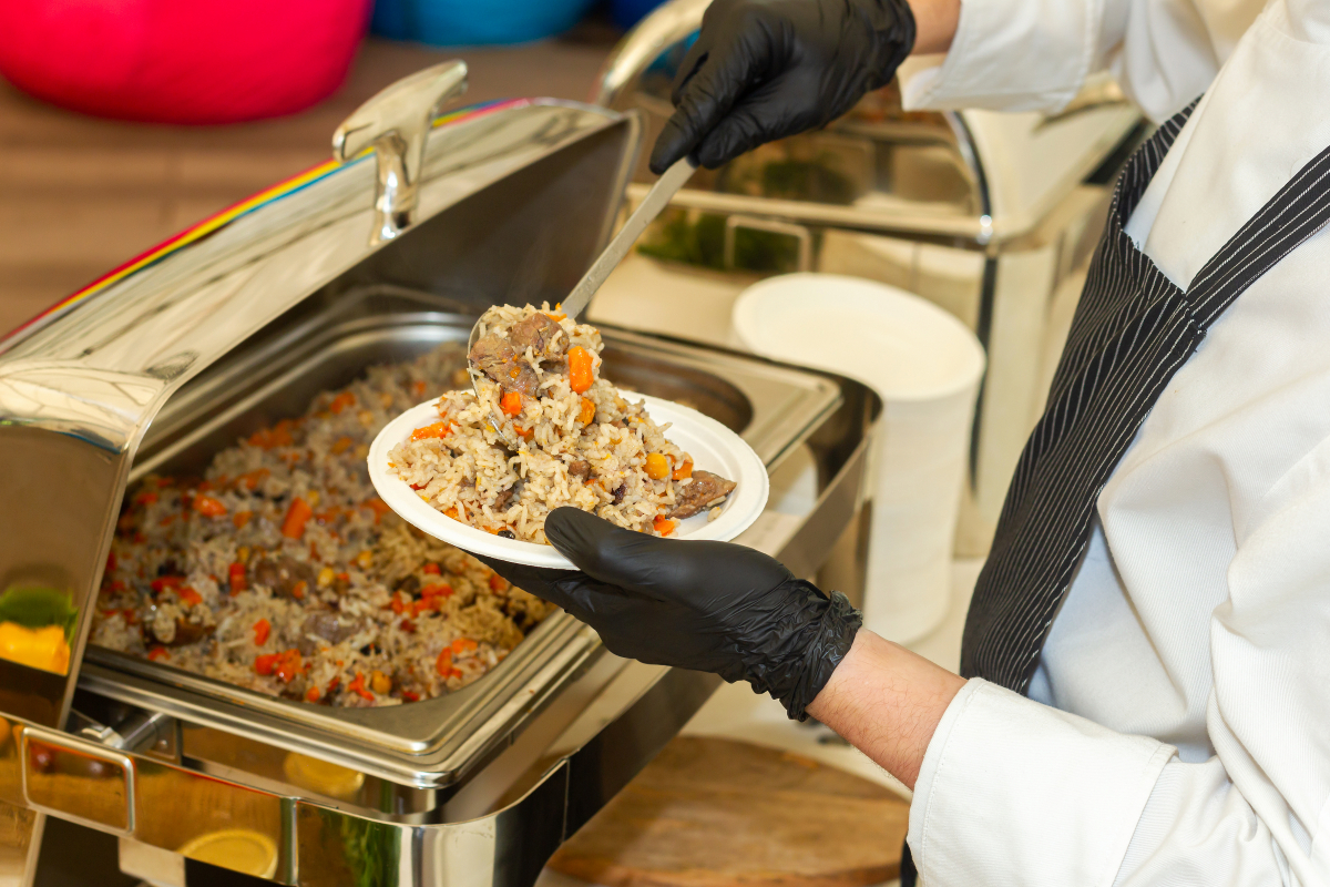 Станция плов с курицей на 30 персон