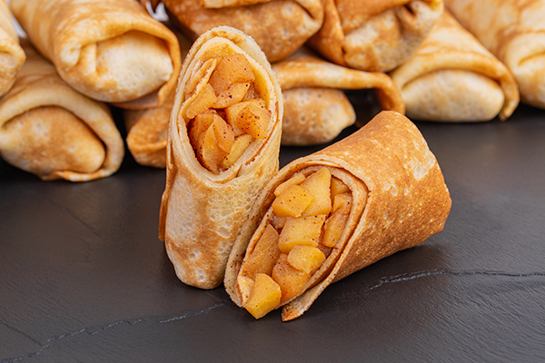 Блины с  яблоком