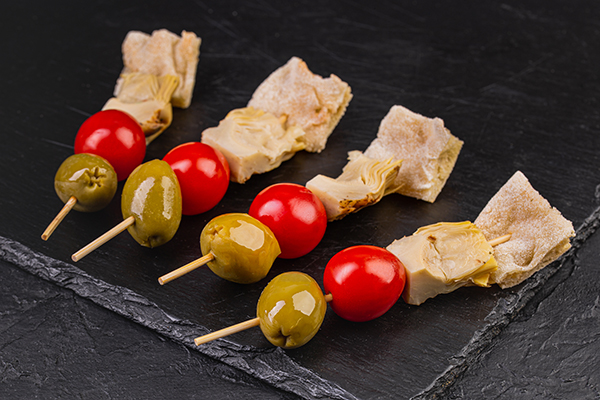 Антипасти с фокаччо