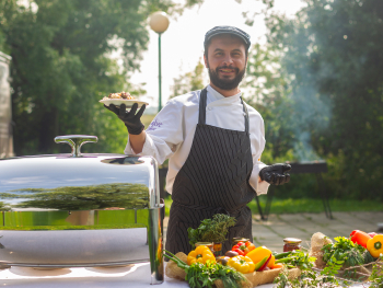 Станция плов с говядиной на 30 персон
