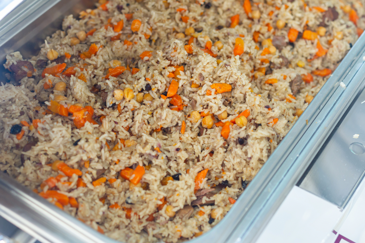 Станция плов с курицей на 30 персон